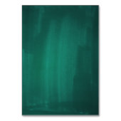 ダークグリーンのモダンなテーブルナンバー。エメラルドのウェディング テーブルナンバー (裏面)