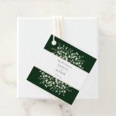 ダークグリーンのユーカリが永遠結婚に フェイバータグ (インサイチュ)