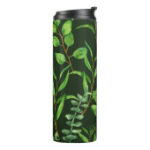 ダークグリーンのユーカリ タンブラー (回転左)