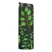 ダークグリーンのユーカリ タンブラー (回転右)