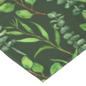 ダークグリーンのユーカリ テーブルクロス (アングル)