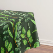 ダークグリーンのユーカリ テーブルクロス (インサイチュ)