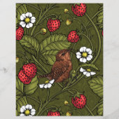 ダークグリーンのレンツとイチゴ (裏面)