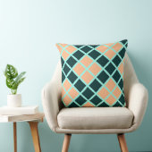 ダークグリーンの単純な正方形 クッション (椅子)