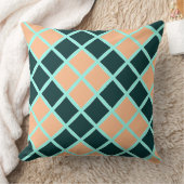 ダークグリーンの単純な正方形 クッション (ブランケット)