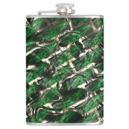 ダークグリーンの壁効果と最も暗い泡？ フラスク (正面)