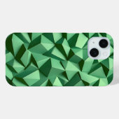 ダークグリーンの幾何学柄iPhoneケース - モダンでスタイリッシュ Case-Mate iPhoneケース (裏面 (横))