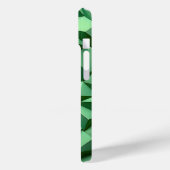ダークグリーンの幾何学柄iPhoneケース - モダンでスタイリッシュ Case-Mate iPhoneケース (裏面 / 左)