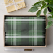 ダークグリーンの格子縞 薄葉紙 (ギフト)