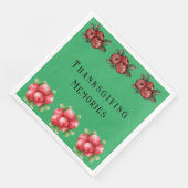 ダークグリーンの秋のテーマの感謝祭 (コーナー)