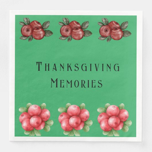 ダークグリーンの秋のテーマの感謝祭 (正面)