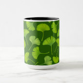 ダークグリーンの銀杏 マグカップ (中央)