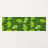 ダークグリーンの銀杏 ヨガマット (正面(横))