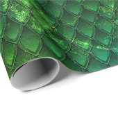 ダークグリーンはかりで測ドラゴン ラッピングペーパー (ロールコーナー)