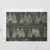 ダークグリーンエレガントフォトクリスマスツリーの追加 シーズンカード (裏面)