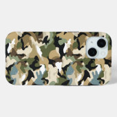 ダークグリーンカモフラージュ Case-Mate iPhoneケース (裏面 (横))