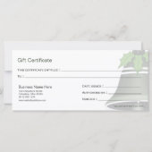 ダークグリーンクリスマスベルホリデーギフト証明書 (裏面)