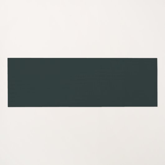 ダークグリーンクリームヨガポーズと名前をカスタムする ヨガマット (裏面(横))