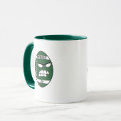 ダークグリーンサッカーマグパパ マグカップ (正面左)