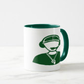 ダークグリーンサッカーマグforコーチ マグカップ (正面右)