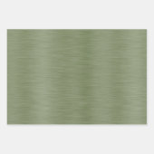 ダークグリーンダーク金ゴールドとアイボリーの輝き ラッピングペーパーシート (正面)