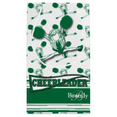 ダークグリーンチアリーダー – DIY文字 スモールペーパーバッグ (裏面)