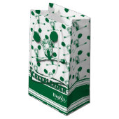 ダークグリーンチアリーダー – DIY文字 スモールペーパーバッグ (裏面アングル)