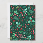 ダークグリーンパピーの初めてのクリスマス写真 シーズンカード (裏面)