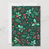 ダークグリーンパピーの初めてのクリスマス写真 シーズンカード (裏面)