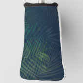 ダークグリーンパーム離れズゴルフヘッドカバー – トロピカル ゴルフヘッドカバー (回転90)