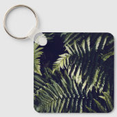 ダークグリーンファーン葉ズボタニック キーホルダー (正面)