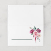 ダークグリーンブルゴーニュ&赤面ボホ座席表 プレイスカード (外部開封)