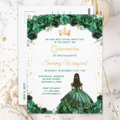 ダークグリーンプリンセスフローラキンセアニラ ポストカード