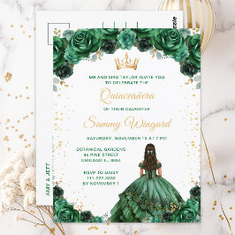 ダークグリーンプリンセスフローラキンセアニラ ポストカード