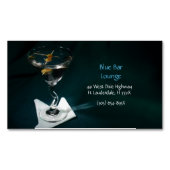 ダークグリーンマルティニバー&ラウンジ マグネット名刺 (正面)