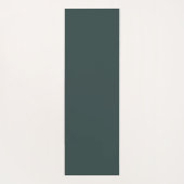 ダークグリーンモダン金ゴールドレタリングスクリプト ヨガマット (裏面)