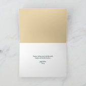 ダークグリーンヴィンテージクリスマスキャンドル カード (内部)