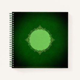 ダークグリーンヴィンテージケルトのフレーム ノートブック