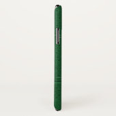 ダークグリーンヴィンテージフェイクレザー Case-Mate iPhoneケース (裏面/右)