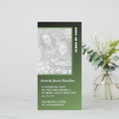 ダークグリーン卒業発表 案内状 (スタンド正面)