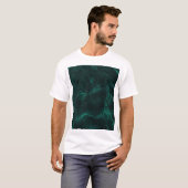 ダークグリーン大理石、シームレスなテクスチャ。 Tシャツ (正面フル)