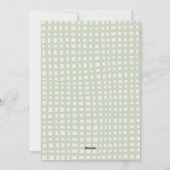 ダークグリーン手描きチョークハッピーホリデー2写真 シーズンカード (裏面)