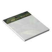 ダークグリーン熱帯葉 ノートパッド (アングル)