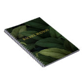 ダークグリーン熱帯葉 ノートブック (右側)
