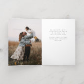 ダークグリーン聖なる書物、 経典クロスクリスマス/ホリデー 箔グリーティングカード (内側レイダウン)