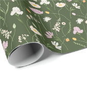 ダークグリーン草原 ラッピングペーパー (ロールコーナー)