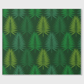 ダークグリーン葉パーム紙 ラッピングペーパー (フラット)