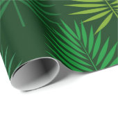ダークグリーン葉パーム紙 ラッピングペーパー (ロールコーナー)