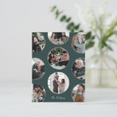 ダークグリーン装飾エレガンス写真はがき シーズンポストカード (スタンド正面)