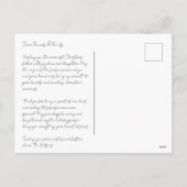 ダークグリーン装飾エレガンス写真はがき シーズンポストカード (裏面)